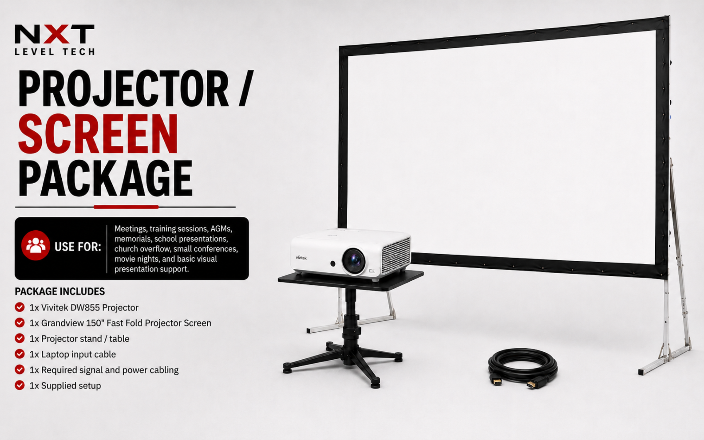 Projector / Screen Package