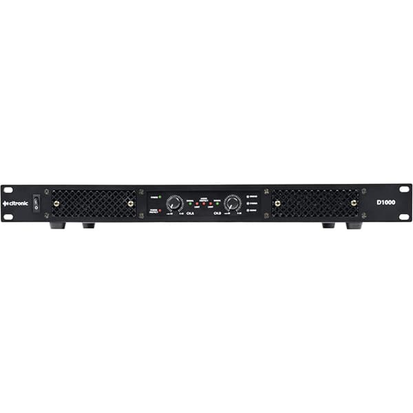 Citronic - D1000 1U 19in CLASS-D AMPLIFIER 2x 500Wrms